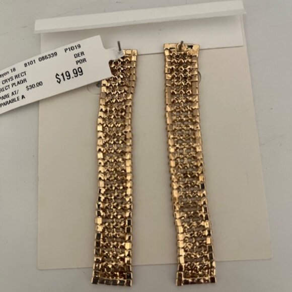 Ettika chain mail fashion earrings. - Picture 2 of 3